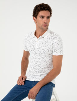 Beyaz Polo Yaka T-Shirt
