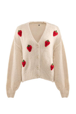 Tas Yumusak Dokulu Meyve Islemeli Genis Kal?p Triko H?rka TWOAW26HI00117 - Trendyolmilla фото 5