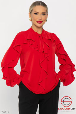 Блуза Дыхание осени (красная) Б14187-5М - Bruno фото 6