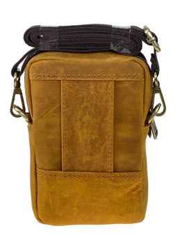 Сумка мужская из натуральной кожи, цвет коричневый - Greta фото 2