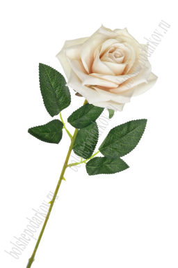 Веточка декоративная "Роза" 62 см (SF-7873) бежевый