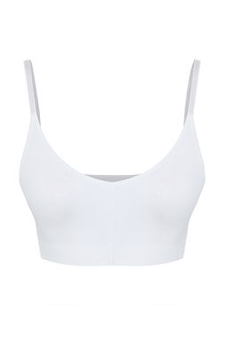 TRENDYOLMILLA Ekru Seamless/Dikissiz Ip Ask?l? Balensiz Kaps?z Bralette Orme Sutyen THMAW22SU0030 фото 43