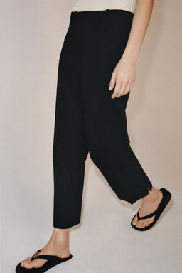PANTAL?N RAYA PLANCHADA ZW COLLECTION / Negro - Zara фото 2