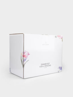 Сервиз обеденный, 6 перс, 18 пр, фарфор P, белый, Акварельные цветы, Bouquet - Anna lafarg фото 9