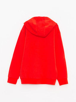 Kap??onlu Basic Uzun Kollu Erkek ?ocuk Sweatshirt - Waikiki фото 2