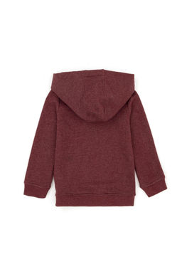 Erkek Bebek Bordo Basic Sweatshirt