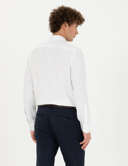 Рубашка Pierre Cardin Slim Fit белая