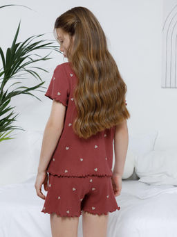 МП 1660-1/терракотовый 1426 Н074.1 пижама для дев