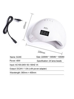 Профессиональная лампа лед для сушки шеллак гибридная uv/led 48W - Family фото 3