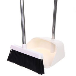 Набор для уборки, щетка для пола с совком "Профи" белый 8813