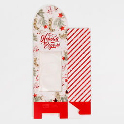 Цена за 5 шт. Коробка складная «С Новым годом!», 9×19×6 см