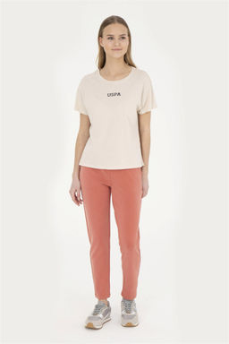 Женские спортивные штаны пудрового цвета