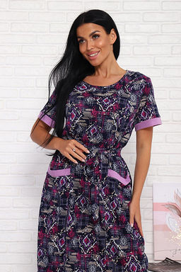 Платье с карманами (01008, фиолетовый) - Плиона фото 12