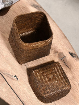 Корзинка плетёная «Рино», 15×15×18 см