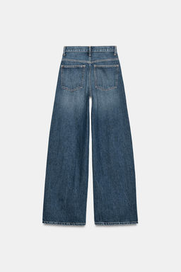 TRF WIDE-LEG CROSSED WAIST HIGH-WAIST JEANS - Zara фото 21