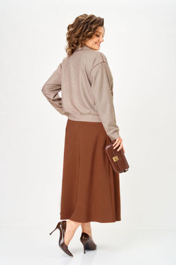 Костюм Aira Style 24131 бежево-коричневый