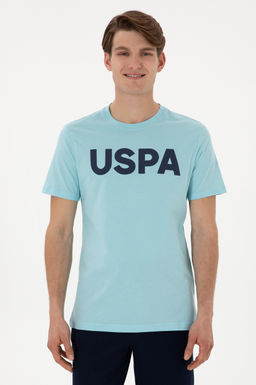 Erkek Regular Fit Bisiklet Yaka A__k Mavi Basic Ti__rt Sepette S_rpriz _ndirim