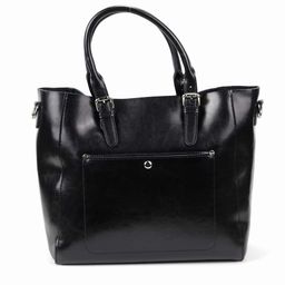 Женская кожаная сумка 1455 Блек - Cidirro фото 2