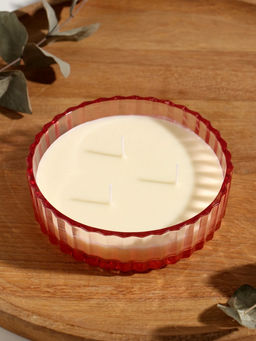Ароматическая свеча в шкатулке «Розовая», 3 фитиля, сладкий апельсин, 13.3×13.3×9.5 см