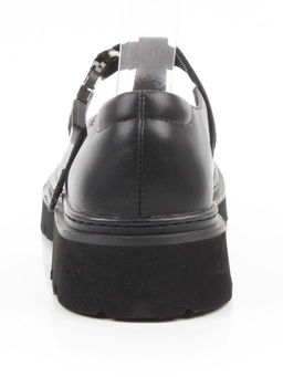 06-DLG06-1 BLACK Туфли женские (натуральная кожа)