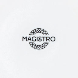 Десертная тарелка Magistro Argos, d=18 см, фарфор, белая