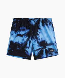 ATLANTIC KMB-227 Шорты мужские пляжные 4Way Stretch Palms голубой + черный