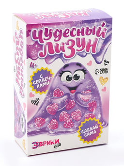 Опыты для детей Лизун с сердечками