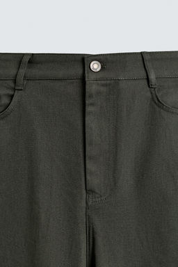 PANTAL?N BARREL FIT / crudo/kaki - Zara фото 8