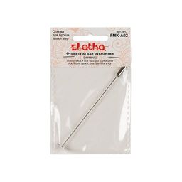 Zlatka Основа для броши FMK-A02 8 х 77 мм 5 х 1 шт №01 под серебро  фото 3