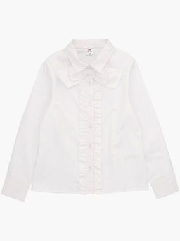 Рубашка для девочки в школу белая UD 7660 белый - Mini maxi фото 5