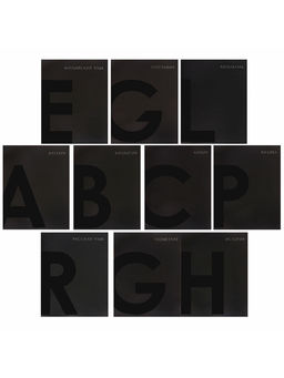 Набор предметных тетрадей Calligrata TOP. BlackTone, 10 предметов, 48 листов, со справочным материалом, обложка из мелованного картона, софт-тач, выборочн...