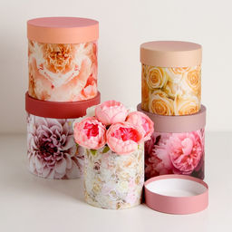 Набор шляпных подарочных коробок 5 в1 Мечта, 20?20 - 15?15 см