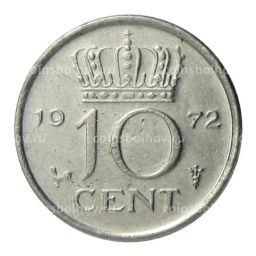 10 центов 1972 года Нидерланды