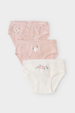 CROCKID, Трусы/ уп. Цвет: экрю, дымчатая роза, ромашковое поле