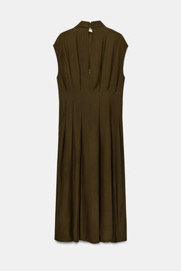 VESTIDO MIDI LAZADAS ZW COLLECTION / Khaki - Zara фото 6