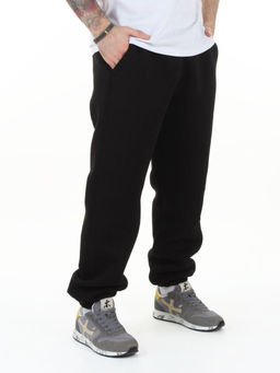 BC 05 BLACK Брюки спортивные утепленные мужские (50% хлопок, 50% полиэстер)