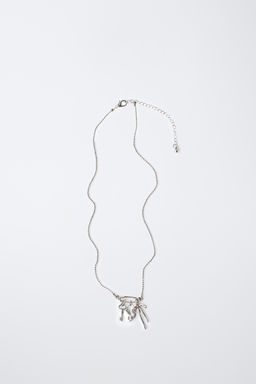 COLLAR COLGANTES LLAVE, LAZO Y CANDADO / Plata - Zara фото 4