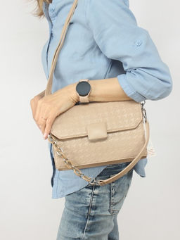 Сумка женская искусственная кожа Ch&K-2633, 1отд, плечевой ремень, бежевый SALE 254485 - Adelia фото 10