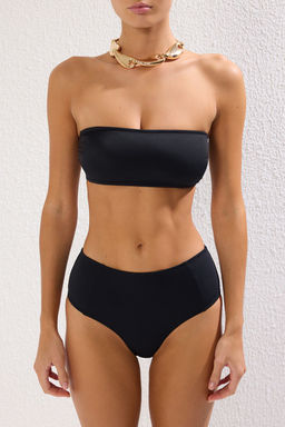 TRENDYOLMILLA Leopar Desenli Straplez Yuksek Bel Hipster Bikini Tak?m? TBESS22BT0018 фото 35