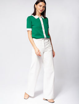 VILATTE / Джемпер тонкой вязки из вискозы  фото 4