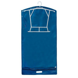 Чехол для одежды, кофр с вешалкой, плотный 40×70×5 см, с прорубной ручкой, синий
