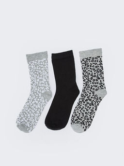 Desenli Kad?n Soket ?orap 3l?