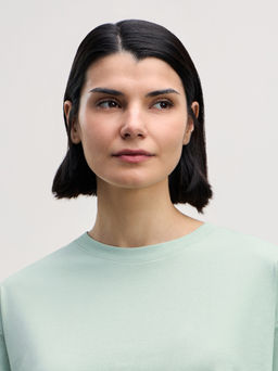 Базовая футболка оверсайз из хлопка / Zarina  фото 6