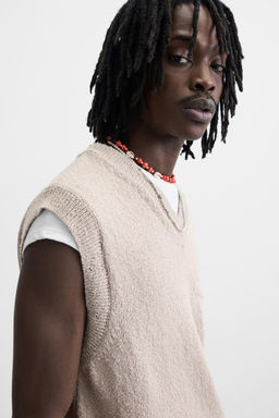 TEXTURED KNIT WAISTCOAT - Zara фото 5