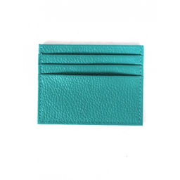 Визитница-кардхолдер Croco-ВК-214 н/к, 1отд, 3карм, бирюза флотер (110) 264656  фото 2