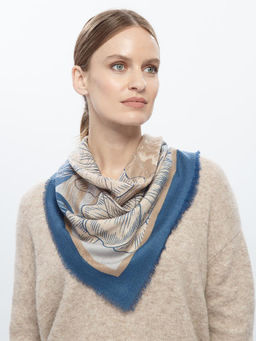 Платок жен. шерсть+каш 90х90 S42-8255-11 - Eleganzza фото 4