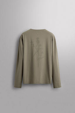 CAMISETA T?CNICA RUNNING MANGA LARGA GR?FICO / Gris claro - Zara фото 8