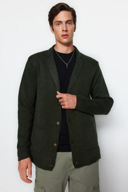TRENDYOL MAN Antrasit Regular Fit Yunlu Yaka Triko H?rka TMNAW22HI0140 - Trendyolmilla фото 2