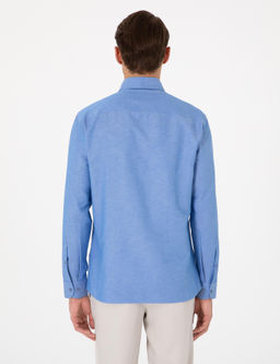 Mavi Oxford Slim Fit Kolay _t_lenebilir G_mlek - Pierre cardin фото 5