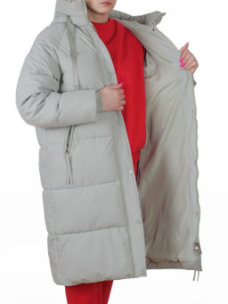 24-802 LT. OLIVE Пальто зимнее женское (200 гр. холлофайбер)